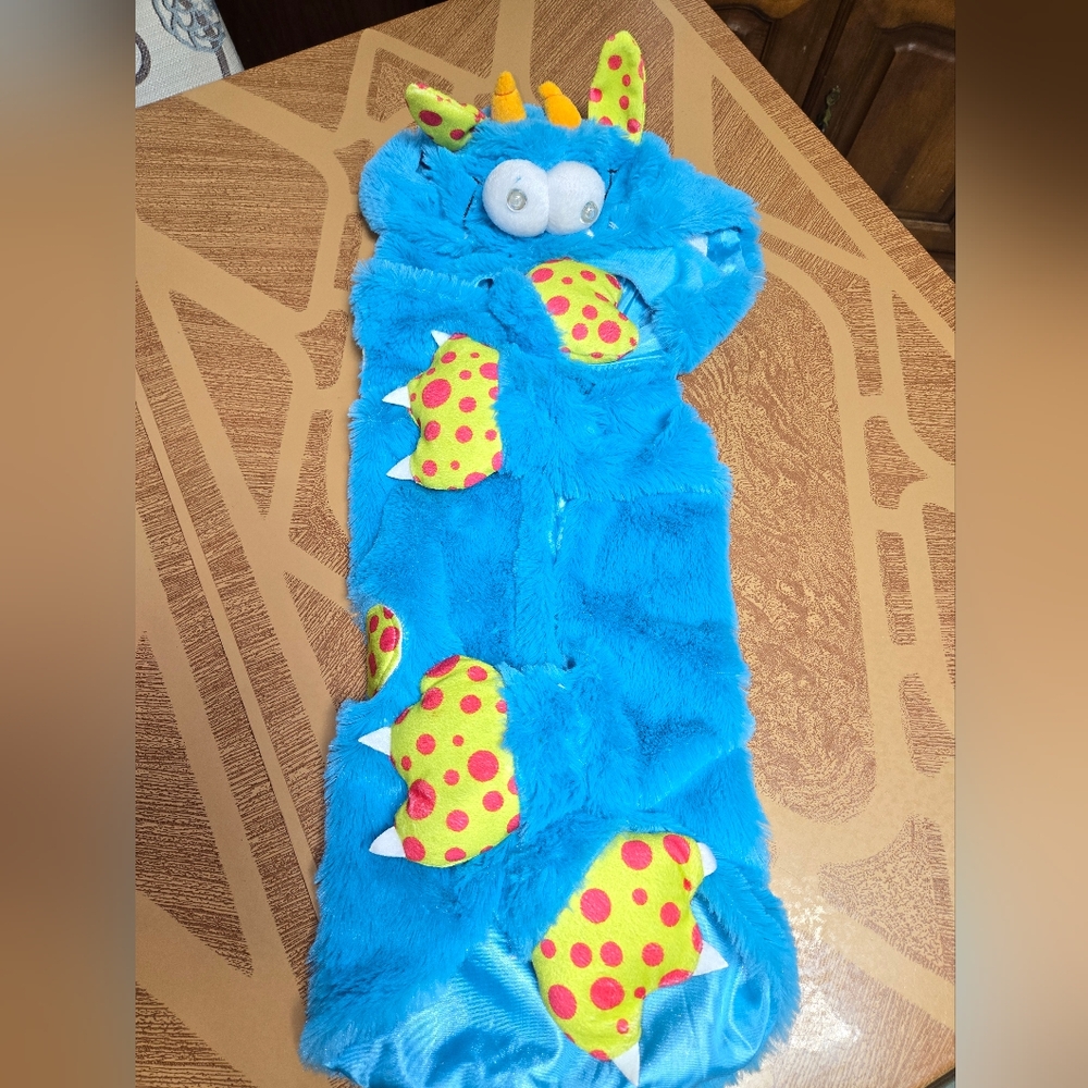 Blue Fuzzy Monster Childrens Costume 12M-36M